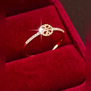 Fashion Jewelry Gold Sparkle Ring